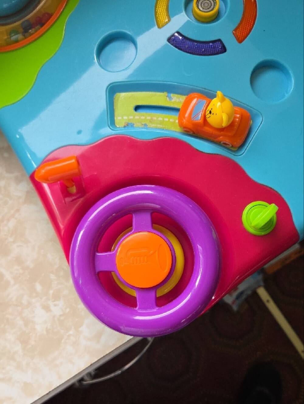 Interactive Multi-Activity Learning Play Panel - Blue, Pink, Orange, Yellow - Picture 3 of 9